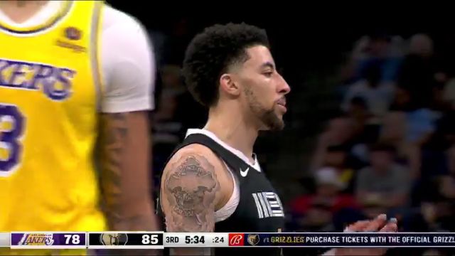 【2024年04月13日】湖人vs灰熊第3节中文解说录像回放