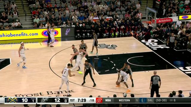 【2024年04月13日 掘金vs马刺集锦】你是状元又何妨！约老师无视防守冲击内线连拿6分