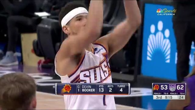 【2024年04月13日】NBA常规赛：太阳vs国王第3节英文原声录像回放