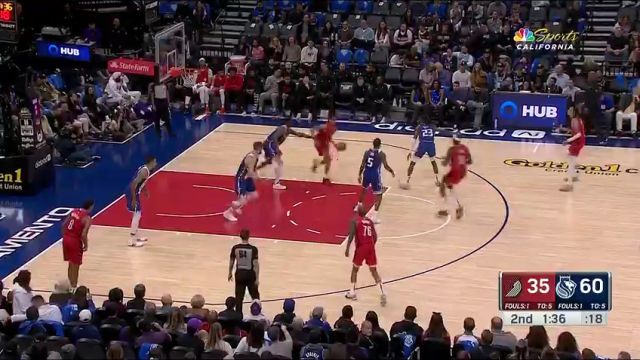 【2024年04月15日】NBA常规赛：开拓者vs国王第2节英文原声录像回放