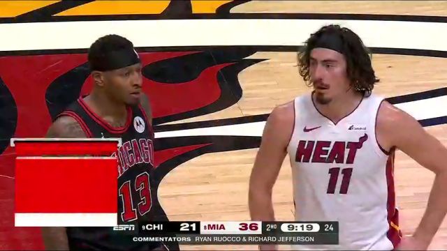 【2024年04月20日】公牛vs热火第2节中文解说录像回放