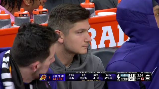 【2024年04月29日】NBA季后赛：森林狼vs太阳第1节英文原声录像回放