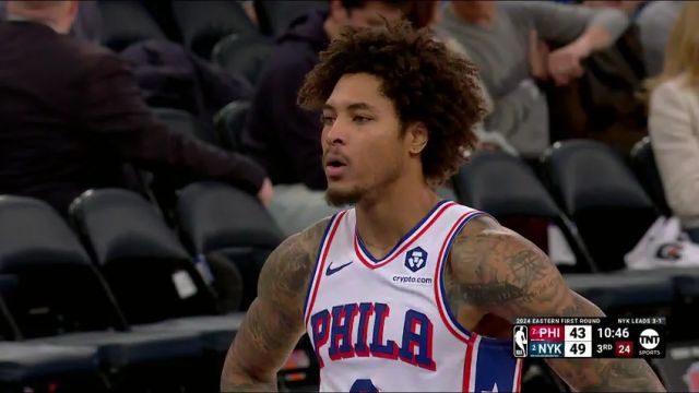 【2024年05月01日】NBA季后赛：76人vs尼克斯第3节英文原声录像回放