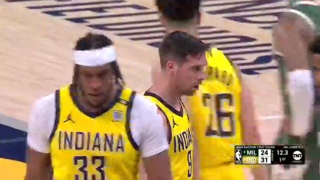 【2024年05月03日】NBA东部首轮G6：雄鹿vs步行者第1节英文原声录像回放