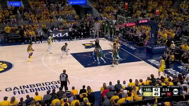 【2024年05月03日】NBA东部首轮G6：雄鹿vs步行者第2节中文解说录像回放