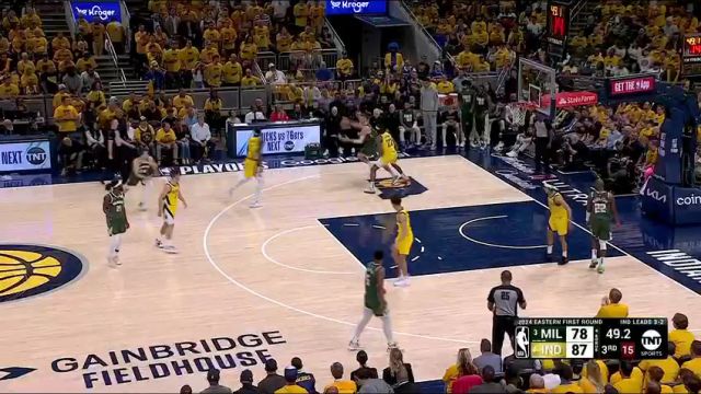 【2024年05月03日】NBA东部首轮G6：雄鹿vs步行者第3节中文解说录像回放