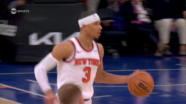 【2024年05月07日 步行者vs尼克斯集锦】扛着大旗往里冲！哈特单挑防守强硬上篮打成2+1