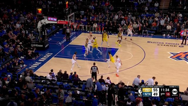 【2024年05月07日 步行者vs尼克斯集锦】步行者117-121尼克斯 布伦森43分尼克斯率先拿下系列赛开门红