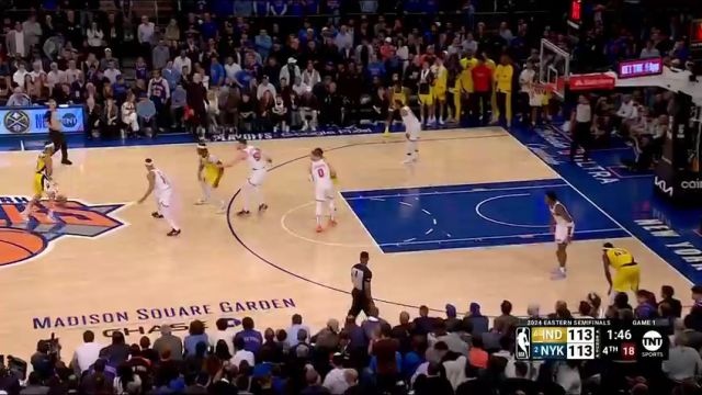 【2024年05月07日 步行者vs尼克斯集锦】剧情跌宕起伏！最后两分钟裁判各种判罚将戏剧性拉满