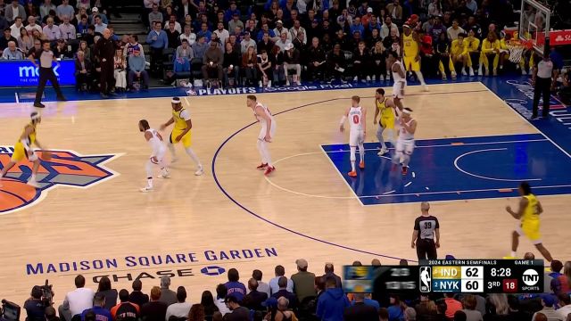 【2024年05月07日 步行者vs尼克斯集锦】维拉诺瓦兄弟之间的连线！哈特反击之中击地妙传 迪温琴佐接球飞天暴扣扳平比分