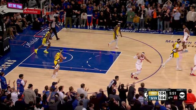 【2024年05月07日 步行者vs尼克斯集锦】无愧为铁人！哈特加罚未中 全力拼抢打成2+2依旧充满活力