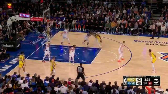 【2024年05月07日】NBA东部半决赛G1：步行者vs尼克斯第1节英文原声录像回放