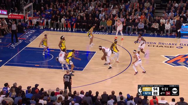 【2024年05月07日 步行者vs尼克斯集锦】步行者117-121尼克斯 布伦森43分尼克斯率先拿下系列赛开门红