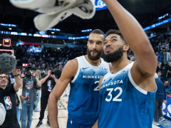 森林狼全队进攻被限制住了，全队仅仅得到90分