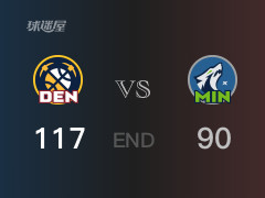 掘金vs森林狼战报：约基奇24分爱德华兹19分 掘金击败森林狼