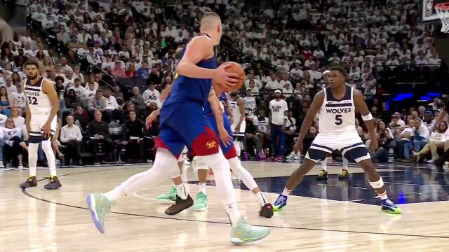 【2024年05月11日 掘金vs森林狼集锦】如此灵活的胖子！约老师丝滑转身秀翻了