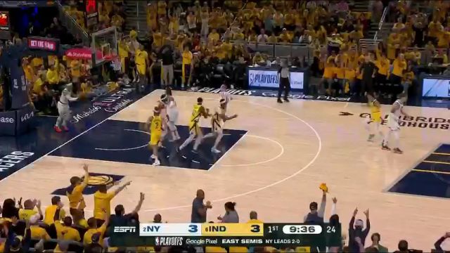 【2024年05月11日】NBA季后赛：尼克斯vs步行者第1节中文解说录像回放