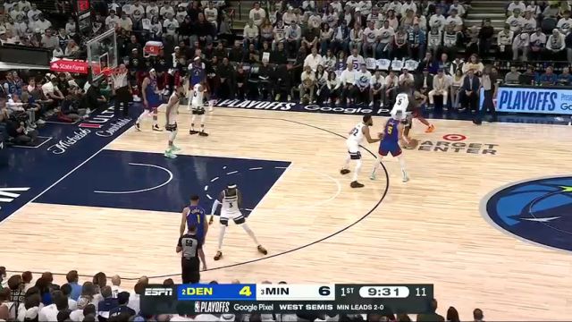 【2024年05月11日】NBA西部半决赛G3：掘金vs森林狼第1节中文解说录像回放