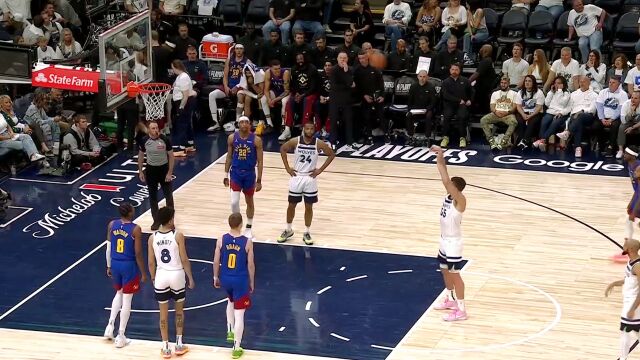 【2024年05月11日 掘金vs森林狼集锦】年轻人就是心态好！森林狼众将替补席有说有笑