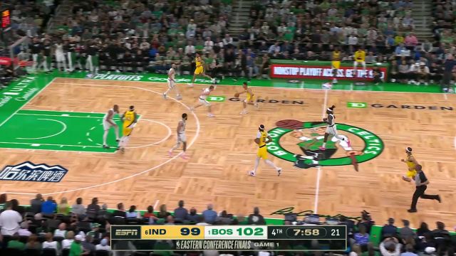 【2024年05月22日 步行者vs凯尔特人集锦】动作行云流水！麦康奈尔蝴蝶穿花突破上篮一气呵成