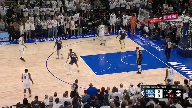 【2024年05月23日】NBA西部决赛G1：独行侠vs森林狼第1节英文原声录像回放