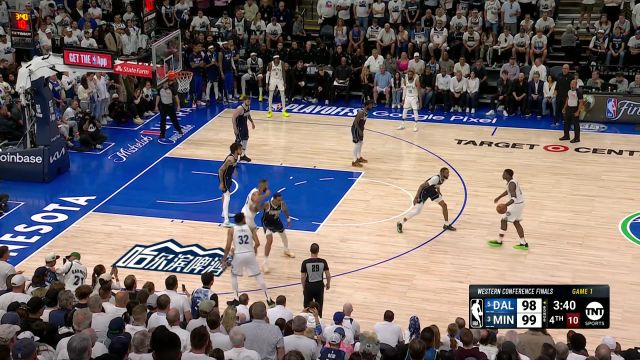 【2024年05月23日】NBA西部决赛G1：独行侠vs森林狼第4节中文解说录像回放