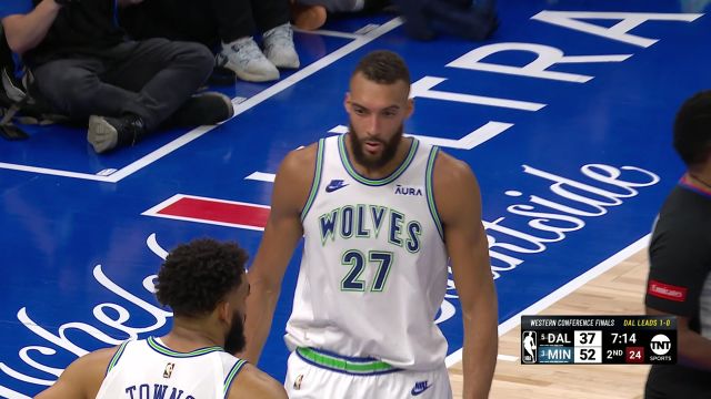 【2024年05月25日】NBA西部决赛G2：独行侠vs森林狼第2节英文原声录像回放