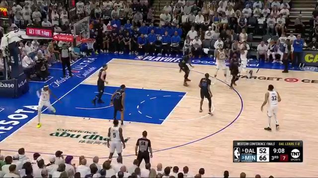 【2024年05月25日】NBA西部决赛G2：独行侠vs森林狼第3节英文原声录像回放