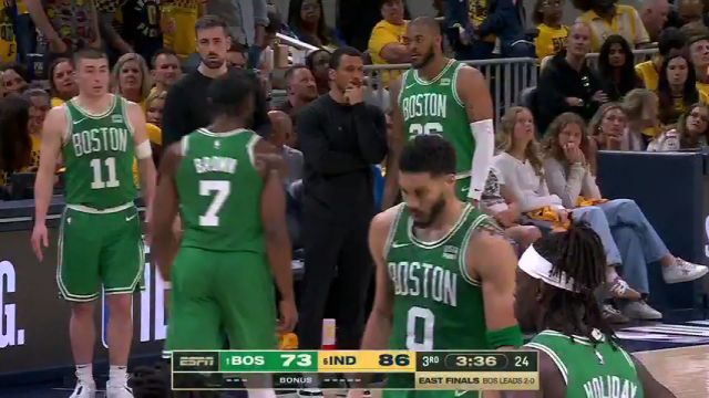 【2024年05月26日】NBA东部决赛G3：凯尔特人vs步行者第3节中文解说录像回放