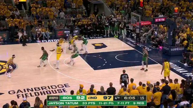 【2024年05月26日】NBA东部决赛G3：凯尔特人vs步行者第4节中文解说录像回放