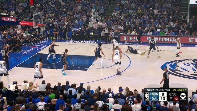 【2024年05月27日 森林狼vs独行侠集锦】以一己之力！爱德华兹加速甩开欧文迎着东契奇高难度后仰命中