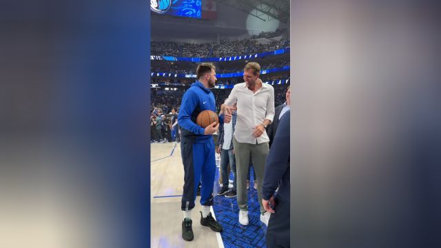 【2024年05月27日 森林狼vs独行侠集锦】诺维茨基现身达拉斯主场 在他面前东契奇秒变小孩儿