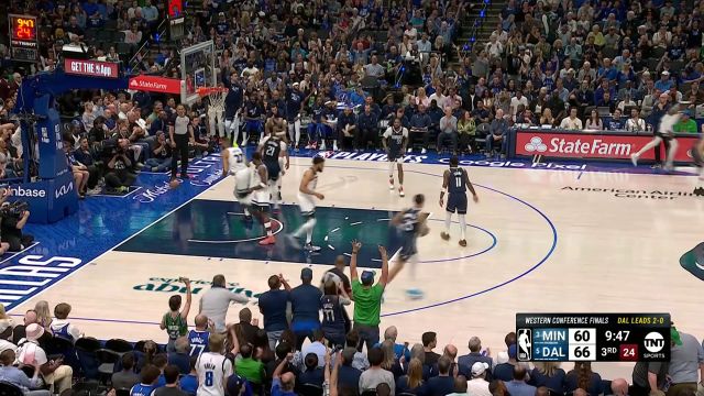 【2024年05月27日 森林狼vs独行侠集锦】东欧连线！欧文不看人妙传助攻东契奇三分一箭穿心