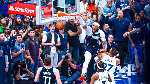 【2024年05月27日 森林狼vs独行侠集锦】森林狼vs独行侠五佳球 爱德华兹海报隔扣技惊全场 加福德窒息攻防终结悬念