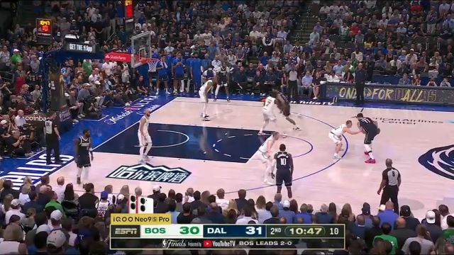 【2024年06月13日】NBA总决赛G3：凯尔特人vs独行侠第2节中文解说录像回放