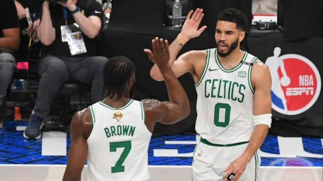 【2024年06月18日 独行侠vs凯尔特人集锦】NBA官网最新FMVP榜：布朗继续第一 东契奇升第3欧文第4