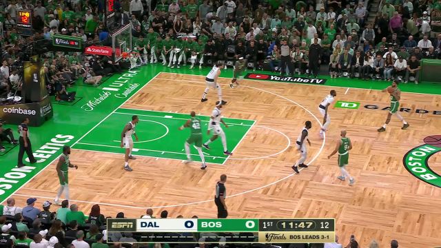 【2024年06月18日 独行侠vs凯尔特人集锦】不归是冠军后卫 霍乐迪开场砍下6分撑起绿军进攻端