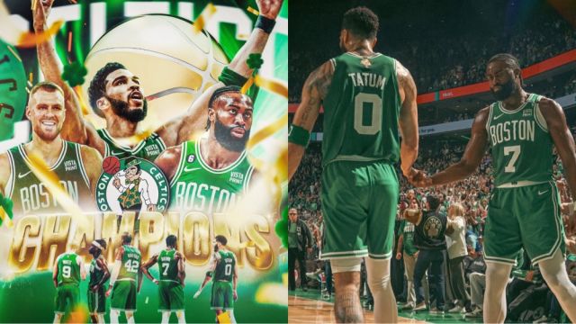 【2024年06月18日 独行侠vs凯尔特人集锦】超湖人独享历史第一！绿军时隔16年夺队史第18冠：塔图姆31+11创两大纪录，超科比比肩伯德