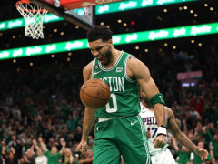 塔图姆总决赛场均能够得到22.2分7.8篮板7.2助攻，为凯尔特人全队最高