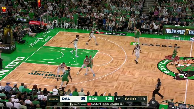 【2024年06月18日 独行侠vs凯尔特人集锦】柯凡：南斯拉夫步你熟啊 郭艾伦：我也不是南斯拉夫的啊 我只会辽阳步