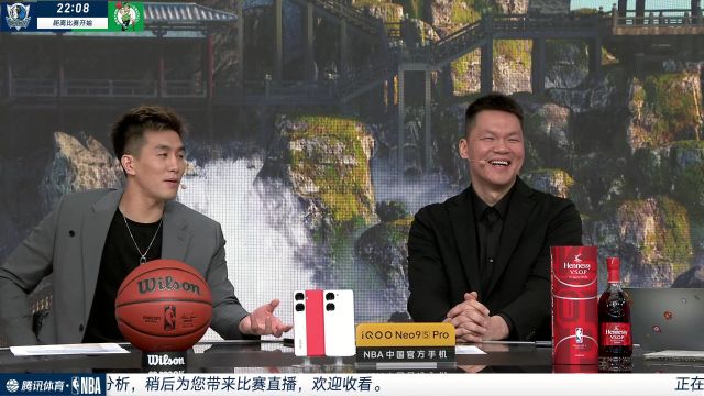 【2024年06月18日 独行侠vs凯尔特人集锦】郭艾伦和朱芳雨商业互捧 不管是乔丹还是詹姆斯朱哥从来不怵