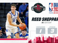 2024NBA探花是谁？火箭探花签选中肯塔基神射手谢泼德