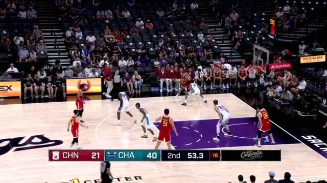 【2024年07月08日 中国vs黄蜂集锦】无视对手！贺希宁底角三分迎人干拔干脆利落