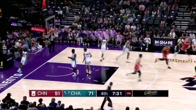 【2024年07月08日 中国vs黄蜂集锦】轻轻松松！焦泊乔中距离抬手就扔