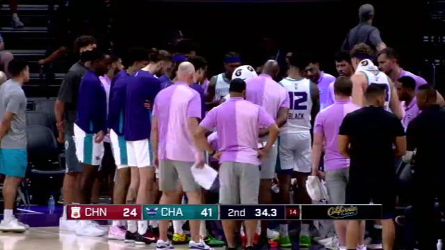 【2024年07月08日】NBA夏季联赛：中国男篮vs黄蜂第2节英文原声录像回放