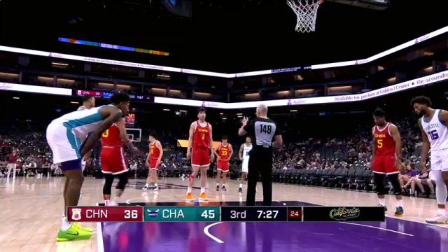 【2024年07月08日】NBA夏季联赛：中国男篮vs黄蜂第3节中文解说录像回放