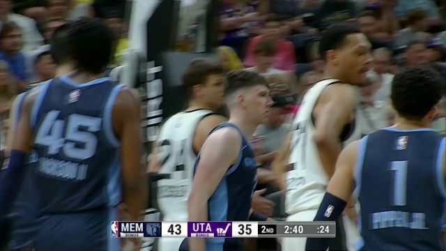 【2024年07月09日 灰熊vs爵士集锦】灰熊95-97爵士 基杨特-乔治30分罚球绝杀险胜灰熊