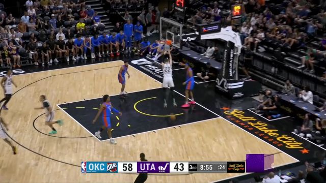 【2024年07月10日 雷霆vs爵士集锦】心有灵犀一点通 金西连线菲利波夫斯基空接暴扣