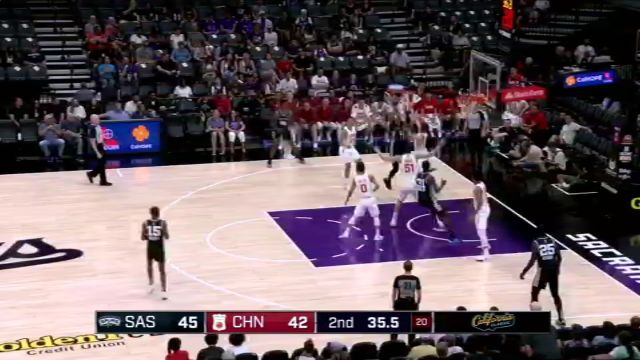 【2024年07月10日】马刺vs中国男篮第2节英文原声录像回放