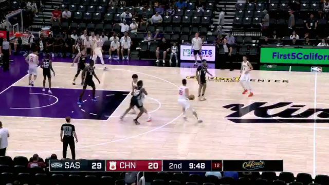 【2024年07月10日 马刺vs中国集锦】终于等到你！杜润旺弧顶接球速射 命中个人夏联首记三分